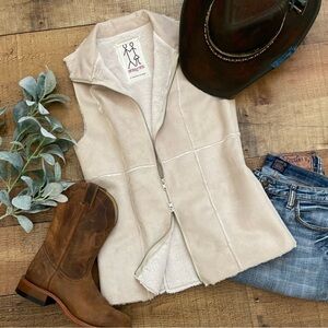 PETE & GRETA by JOHNNY WAS Faux Suede VEST⭐️SOOOO CUTE
